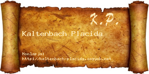 Kaltenbach Placida névjegykártya